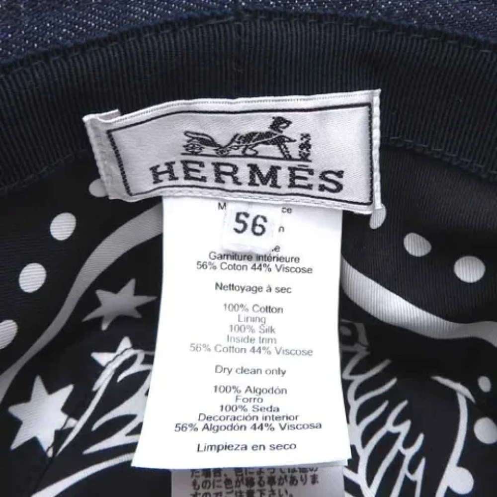 Hermès Vintage Pre-owned Silk hats Blue Dames