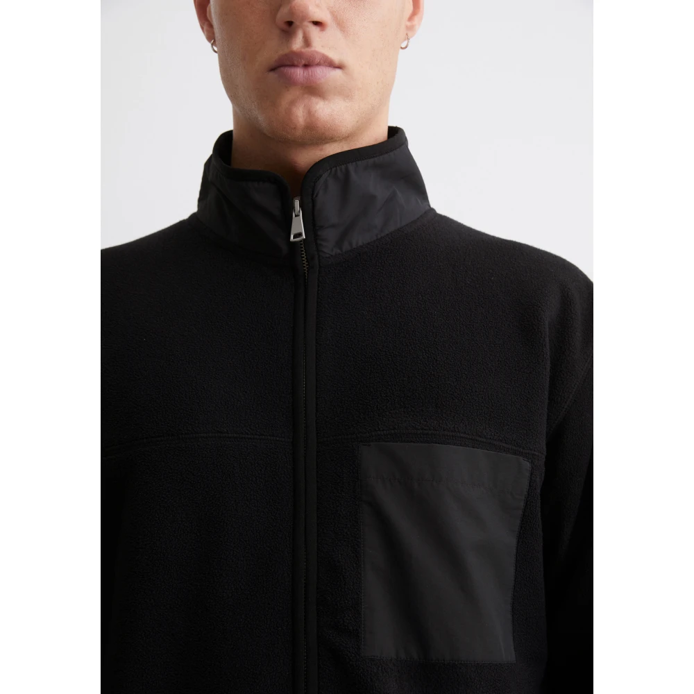 Marc O'Polo Relaxte fleecejack Beige Heren