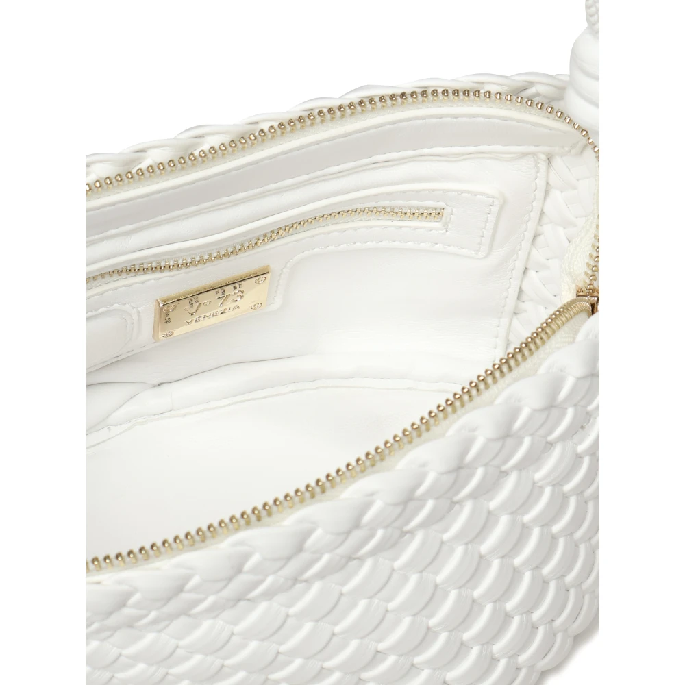 V73 Witte Synthetische Geweven Schoudertas White Dames