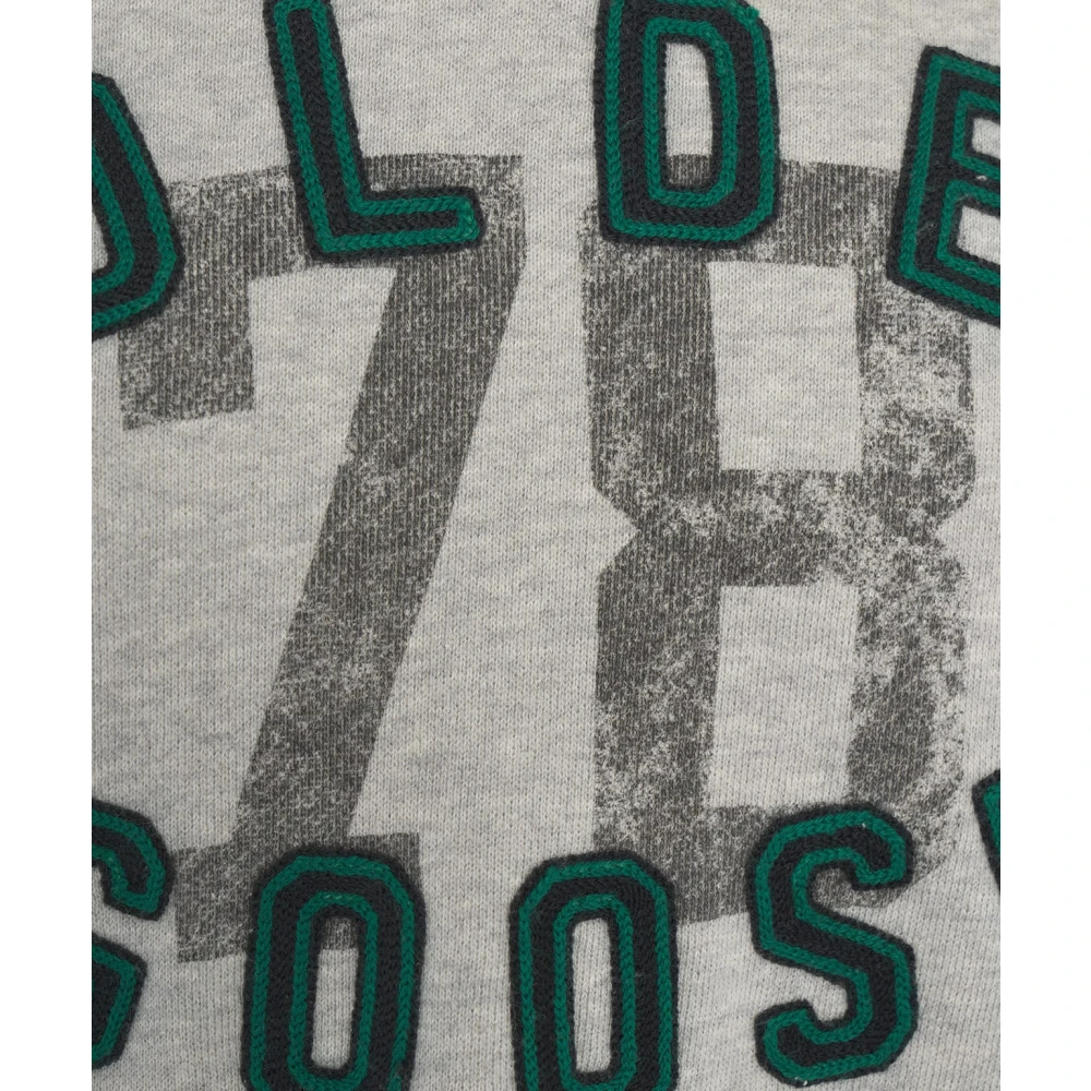 Golden Goose Grijze Sweatshirt 'Morman' met Metalen Details Gray Heren