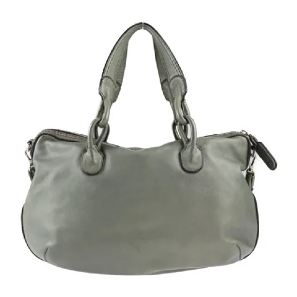 Loewe Pre-owned Leather shoulder-bags Green Dames