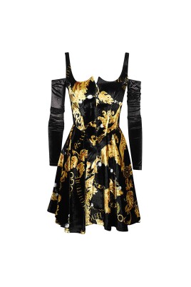 flared-dress-with-cut-out-details