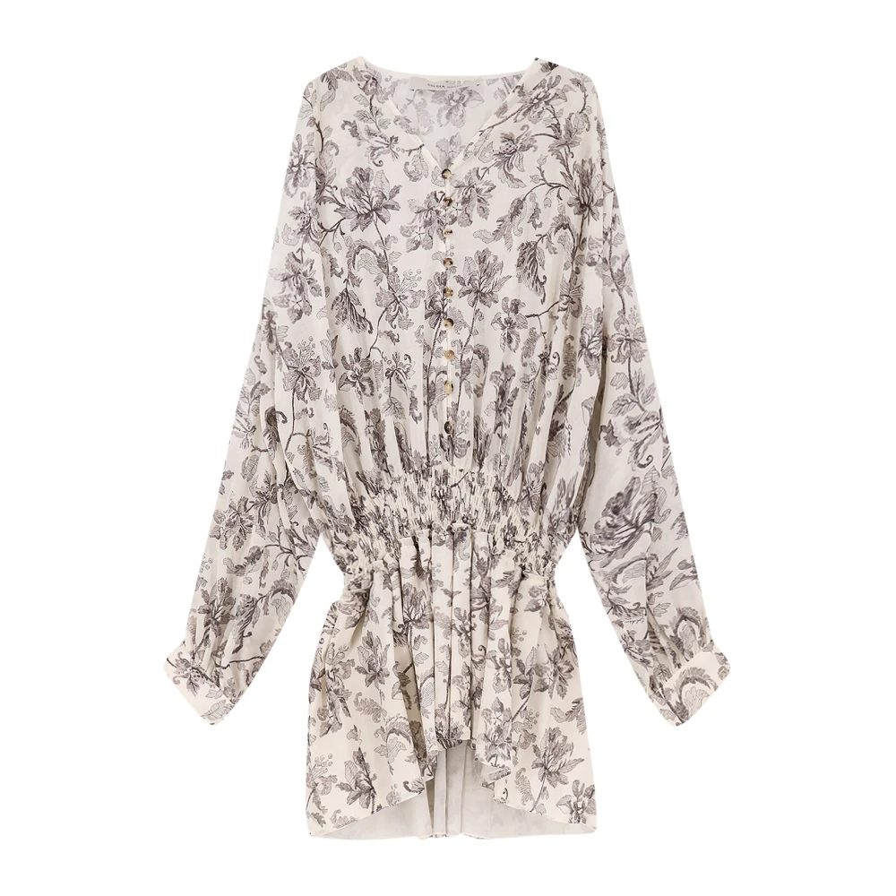 Golden Goose Women's Multicolor V-Neck Short Dress