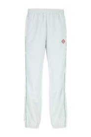 Joggers in poliestere bianchi