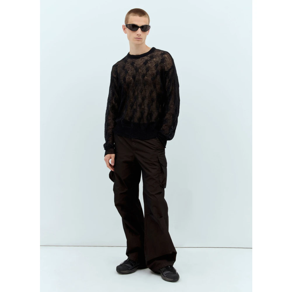 Stüssy Cable-Knit Crewneck Sweater Black Heren