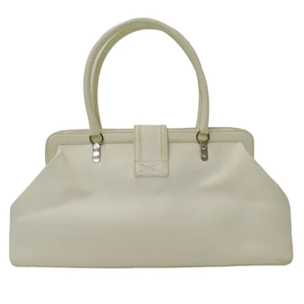 Dior Vintage Pre-owned Leather dior-bags White Dames