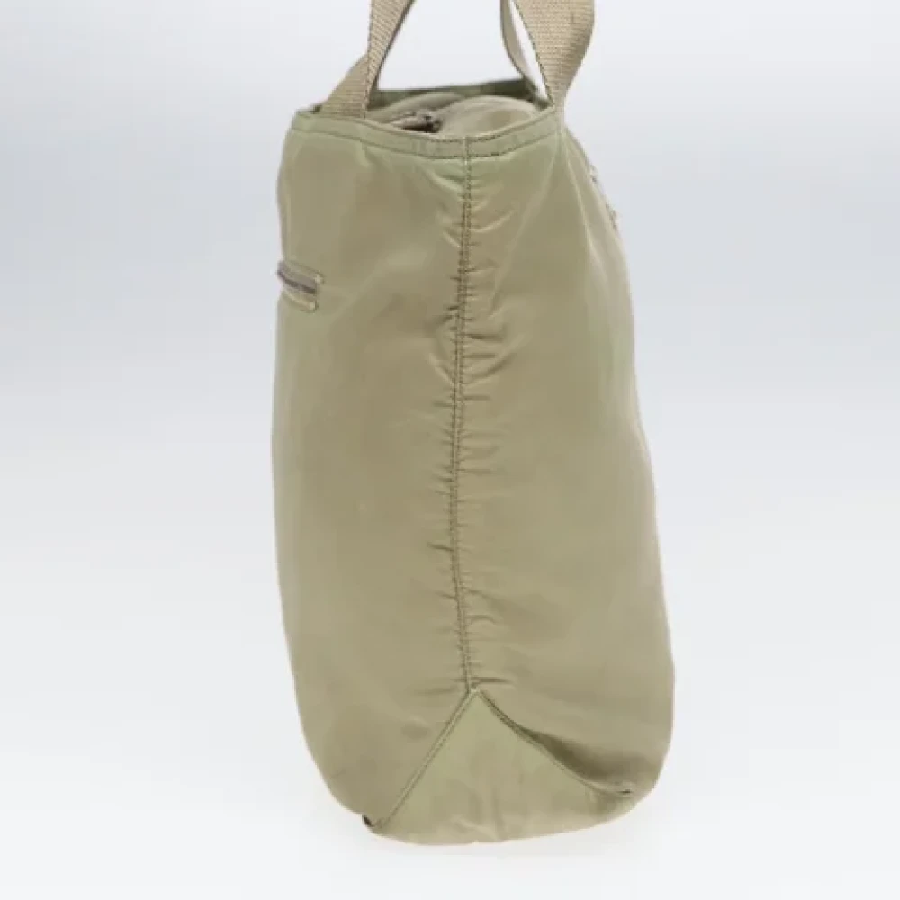 Prada Vintage Pre-owned Fabric prada-bags Beige Dames