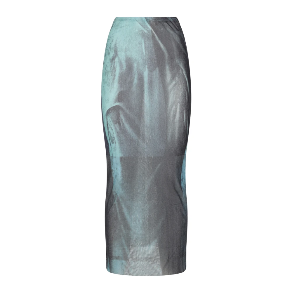 Jean Paul Gaultier Women's Blue Maxi Skirt