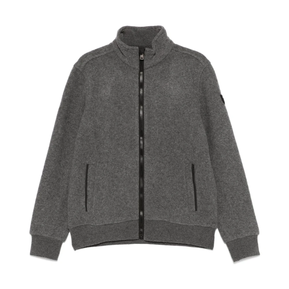 Polo Ralph Lauren Grijze Wollen Blend Rits Trui Gray Heren