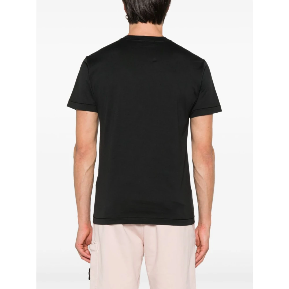 Stone Island SS T-shirt met unieke stijl Black Heren
