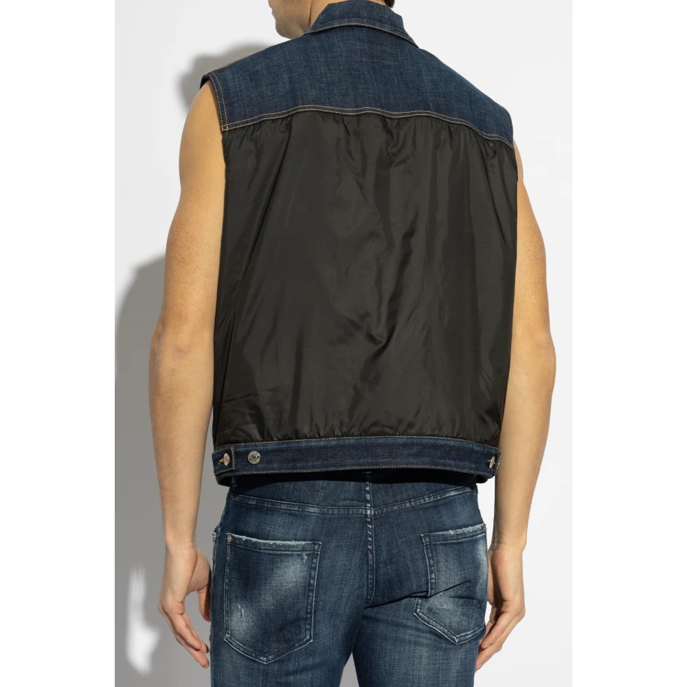 Dsquared2 Vest gemaakt van gecombineerde materialen Black Heren