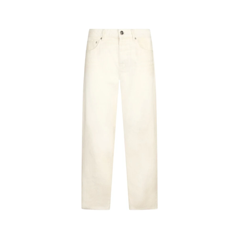 Roberto Cavalli Men's Beige Classic Denim Jeans - Straight Fit Jeans - W32 - Jeans