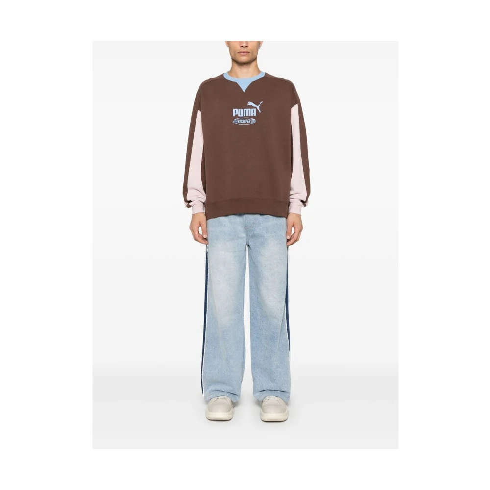Puma Kidsuper Studios Color-Block Sweater Brown Heren