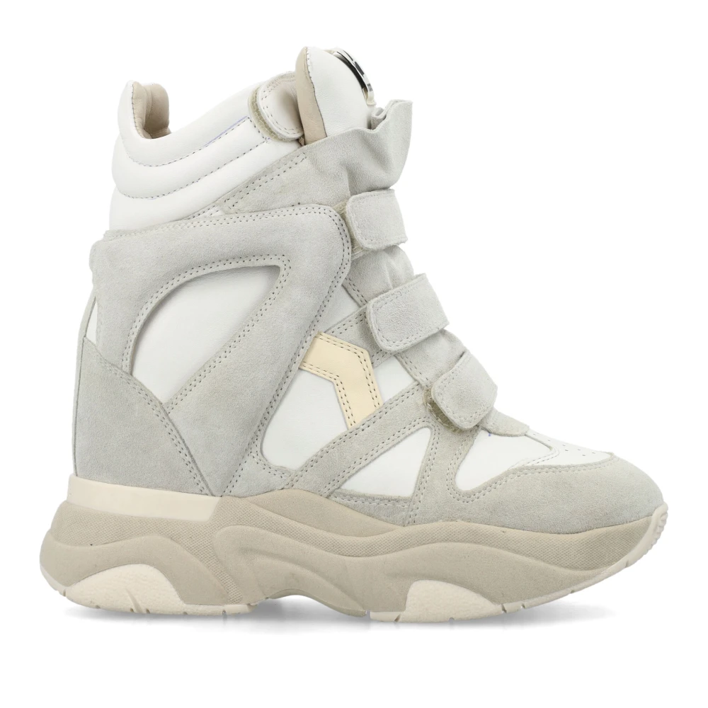 Isabel marant Witte Hoge Top Suède Sneakers White Dames