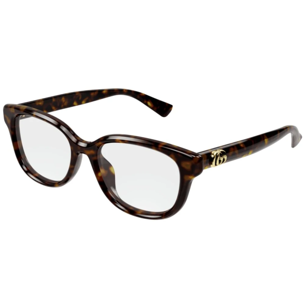 Gucci Unisex Brown Squared Eyeglasses