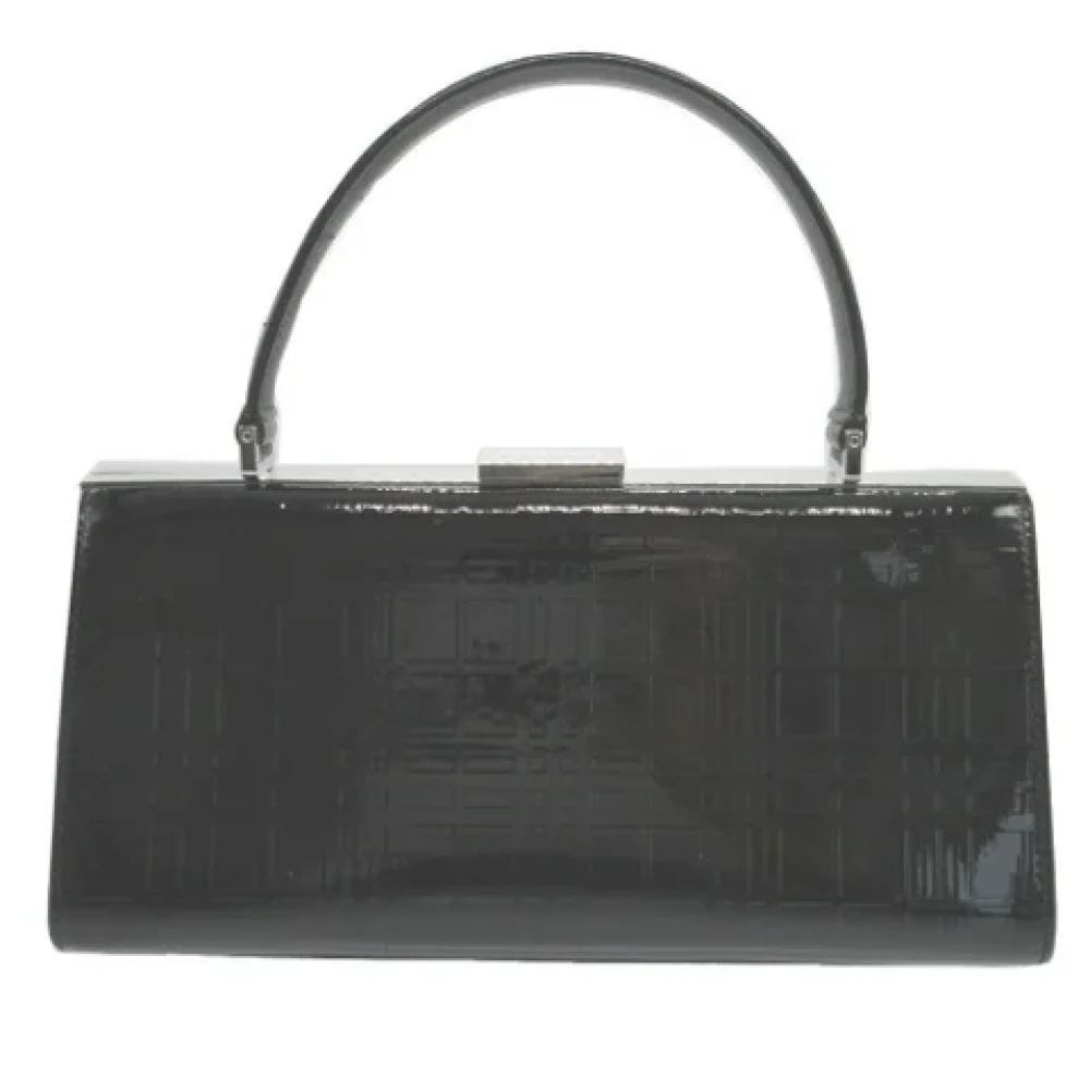 Burberry Vintage Pre-owned Leather handbags Black Dames