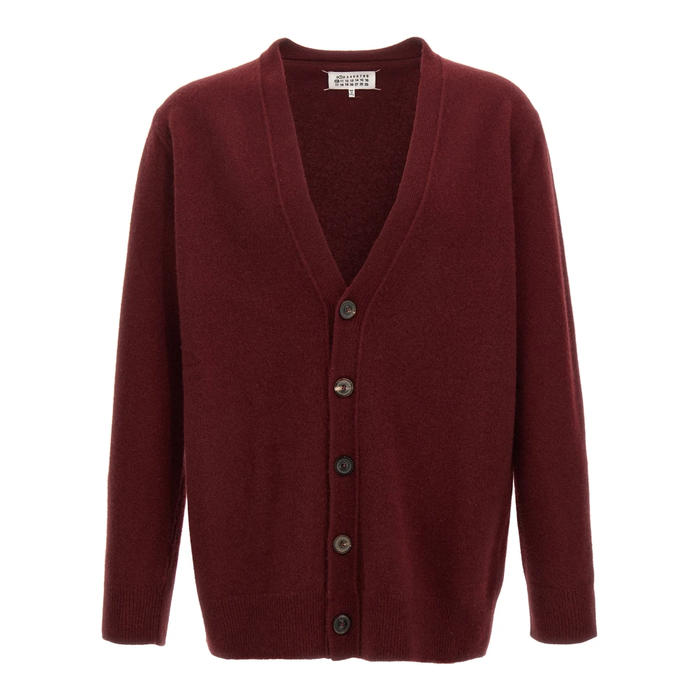 Maison Margiela Men's Brown Cardigans, M, Wool Cardigan