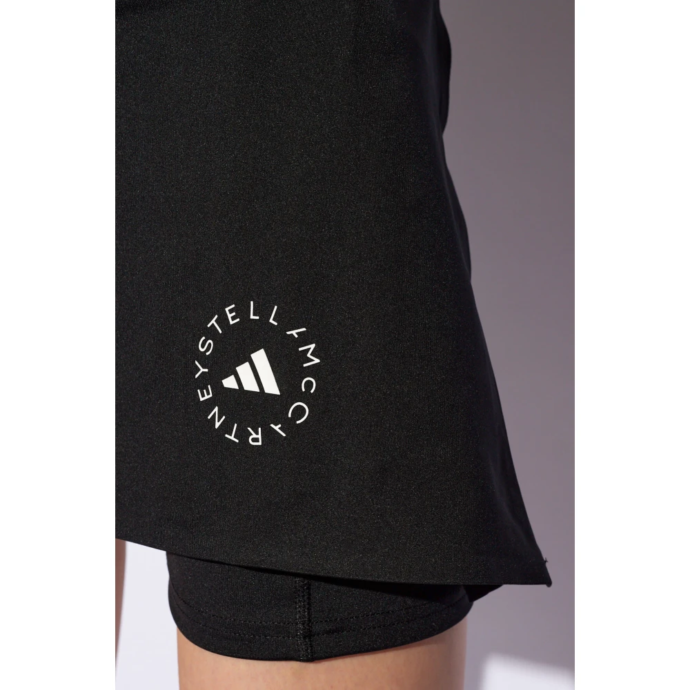adidas by stella mccartney Skort met logo Black Dames