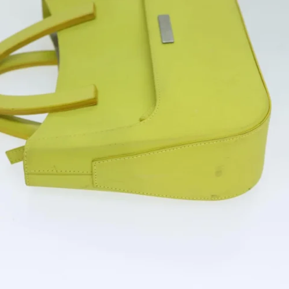 Gucci Vintage Pre-owned Leather handbags Yellow Dames