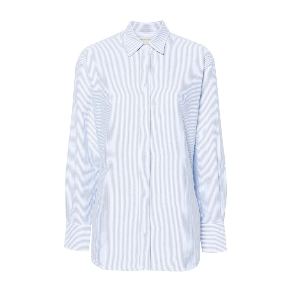 Golden Goose Women's White Striped Shirt - Shirts - S - Blouses & Shirts