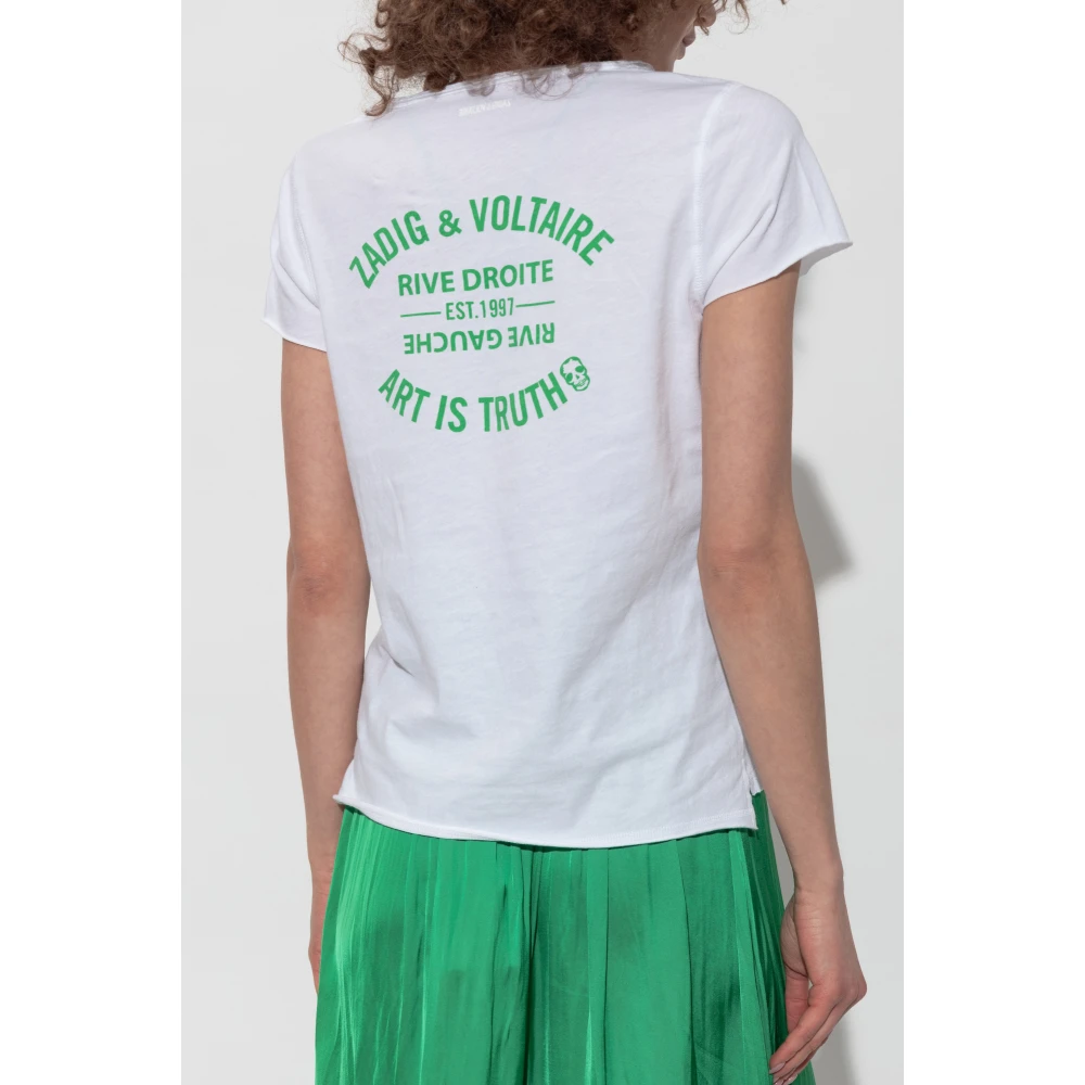 Zadig & Voltaire T-shirt Tunisien White Dames
