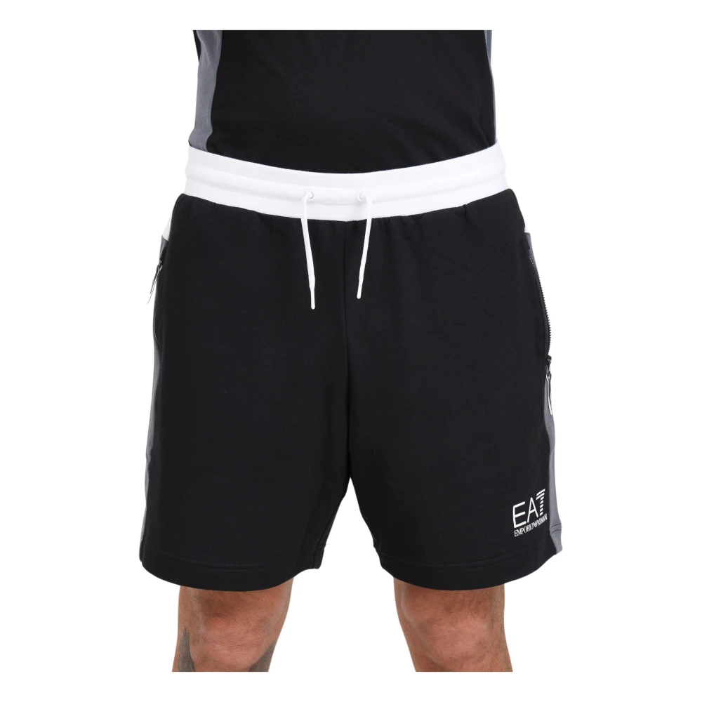 Emporio Armani EA7 Heren Bermuda Shorts Black Heren