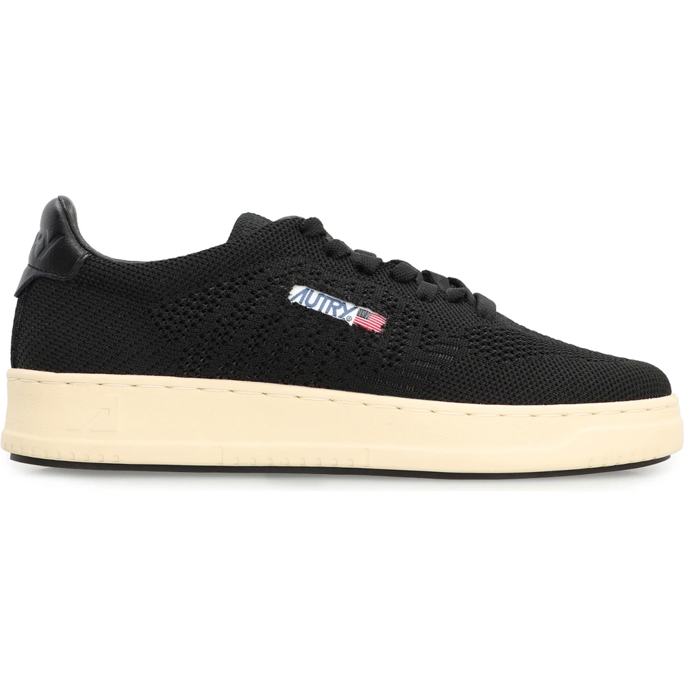 Autry Women's Black Medalist Easeknit Low-Top Sneakers