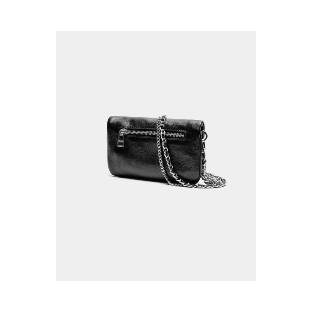 Zadig & Voltaire Zwarte Rock Nano Pouch Schoudertas Black Dames