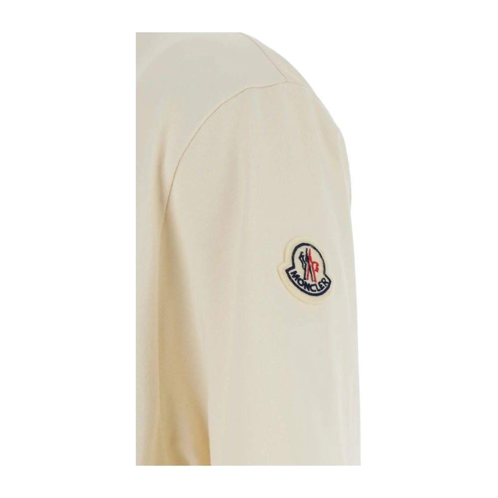 Moncler Witte T-shirts en Polos SS Tee White Dames