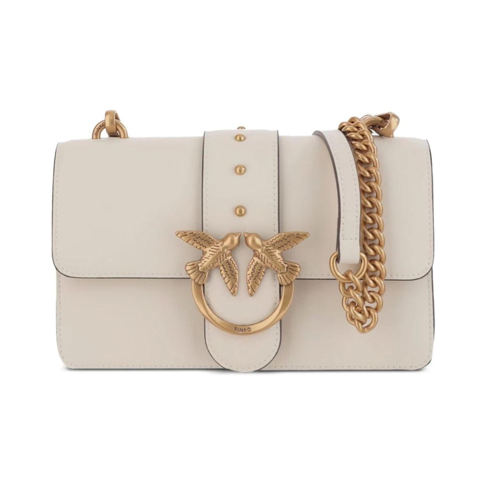 Pinko , Shoulder Bags, Female, White, One Size, Love One Mini Bag