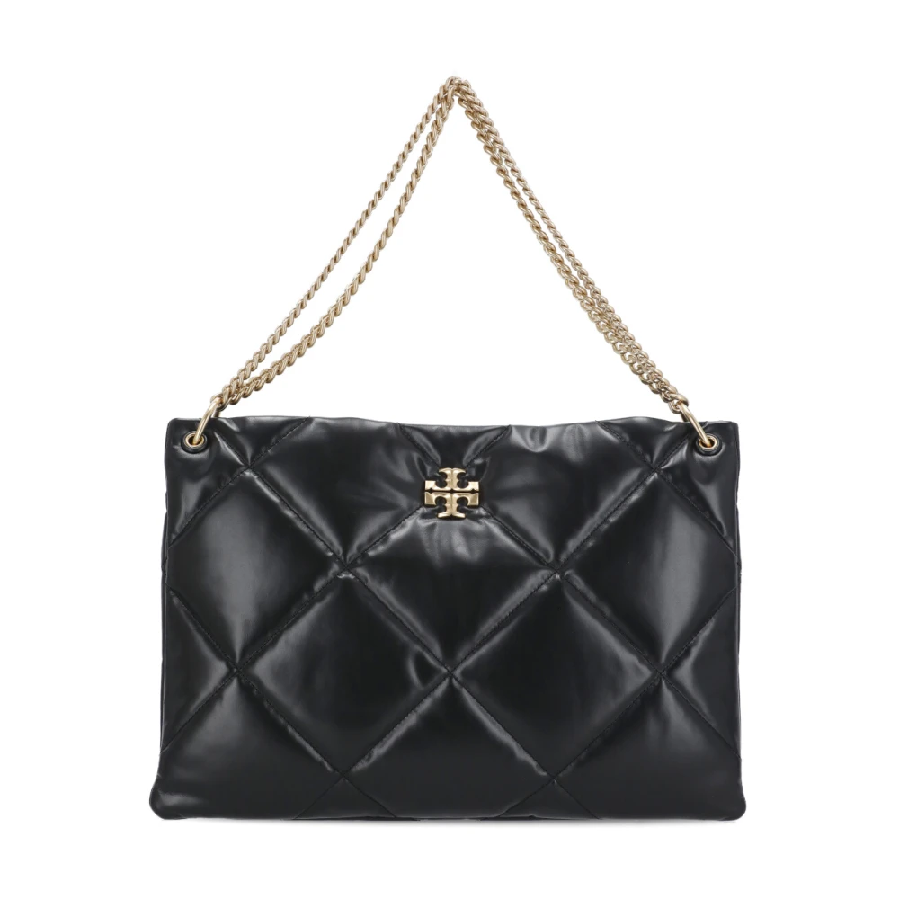 TORY BURCH Gewatteerde Zwarte Schoudertas Black Dames