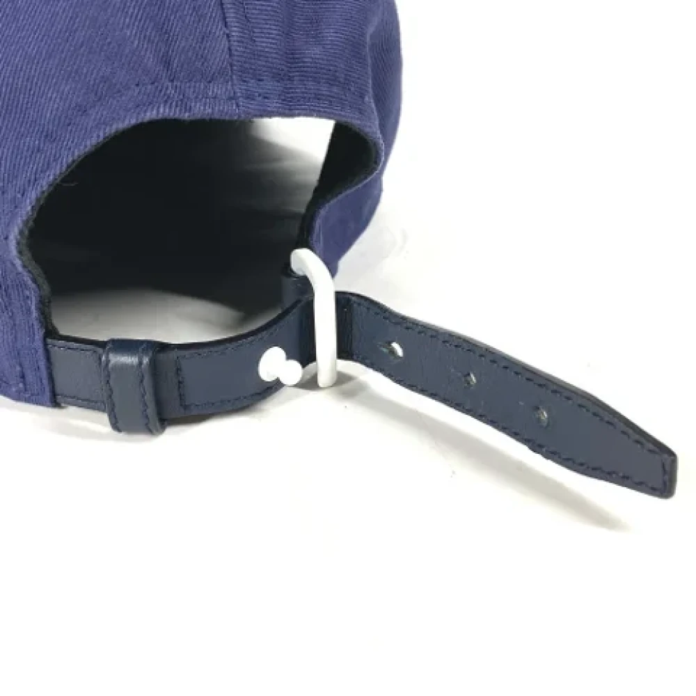 Valentino Vintage Pre-owned Cotton hats Blue Heren