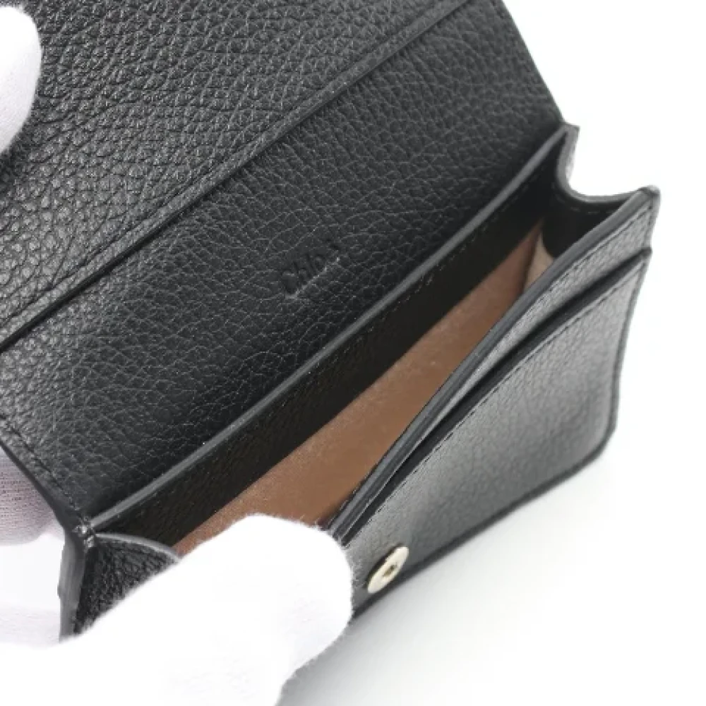 Chloé Pre-owned Leather wallets Black Dames