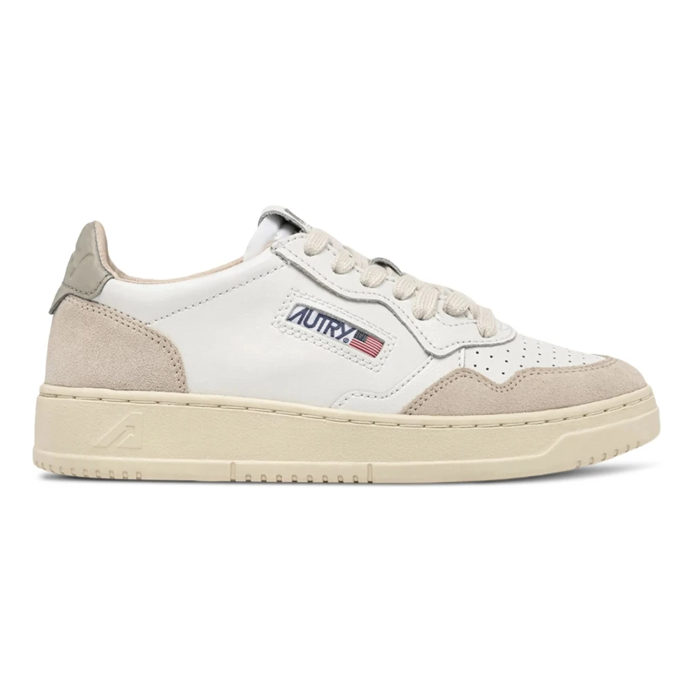 Autry White Sneakers, Male, 6 Uk, Medalist Low Trainers