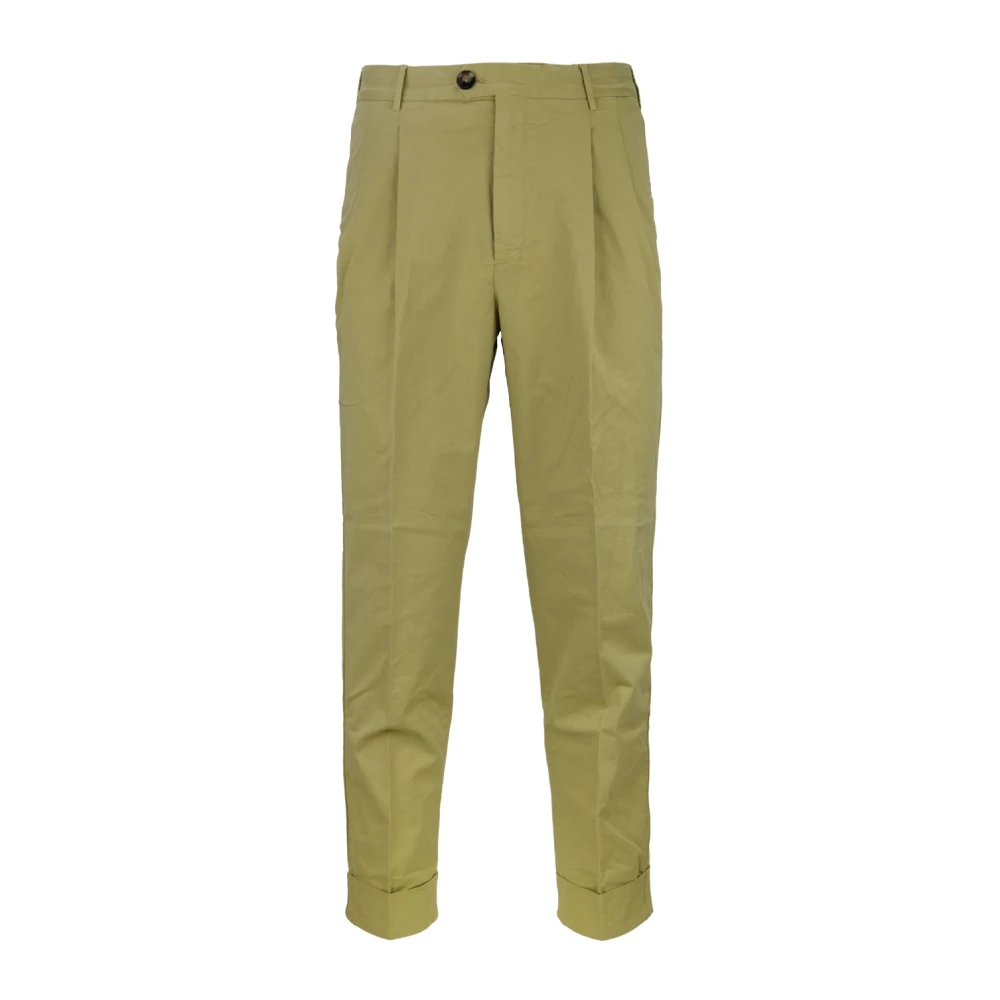 PT Torino Heren Knoop Rits Broek Yellow Heren