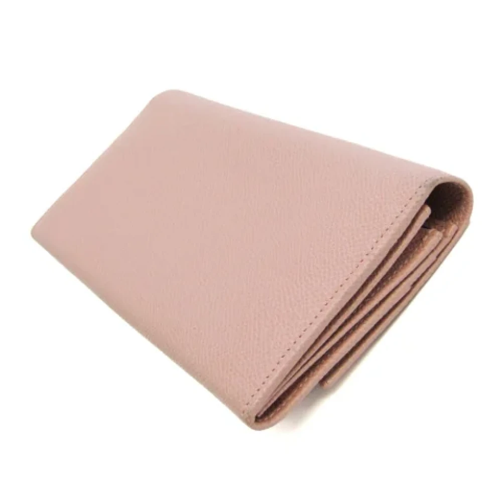 Bvlgari Vintage Pre-owned Leather wallets Pink Dames