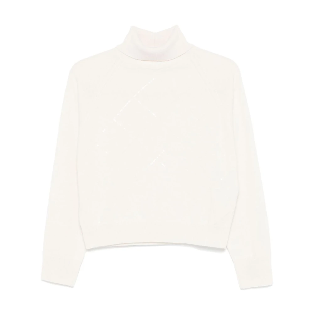 PESERICO Stijlvolle Maglia Top Beige Dames