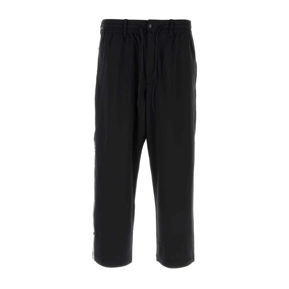 Y-3 Stijlvolle zwarte nylon joggers Black Heren
