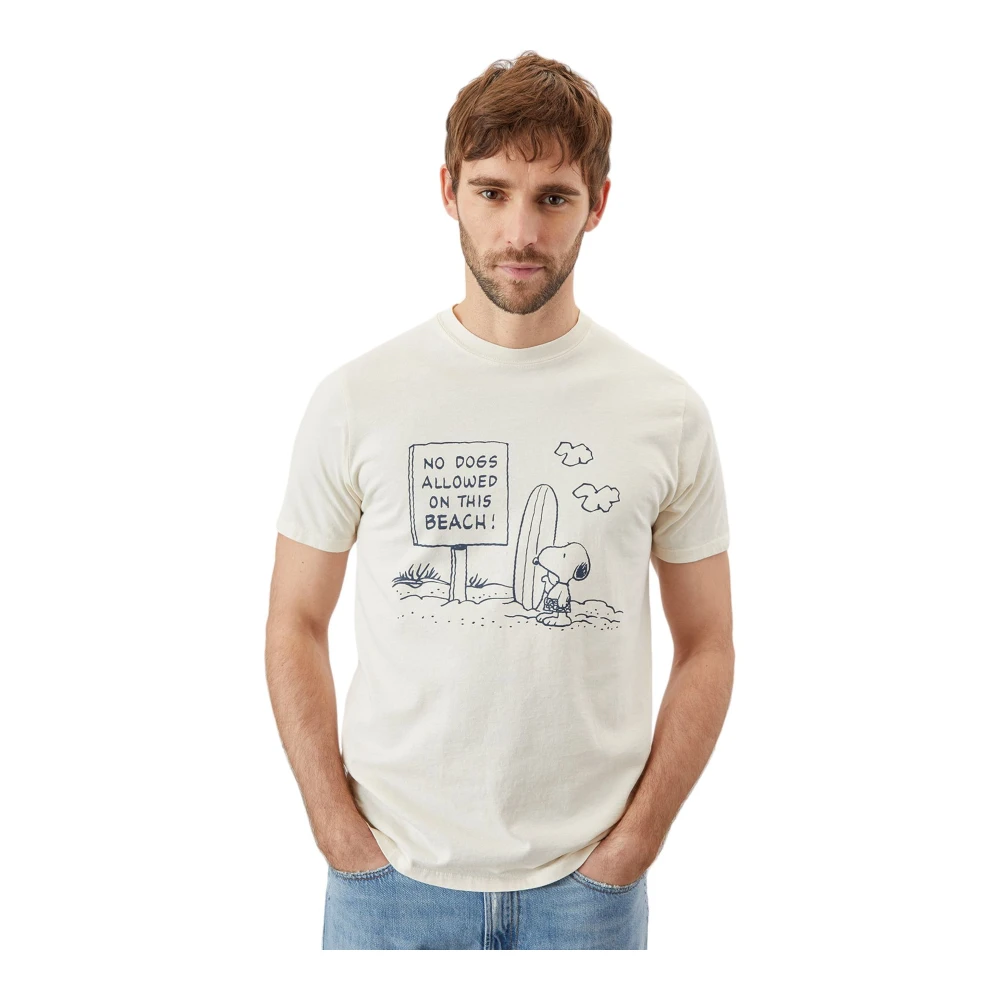 Roy Roger's Korte Mouw T-shirt White Heren
