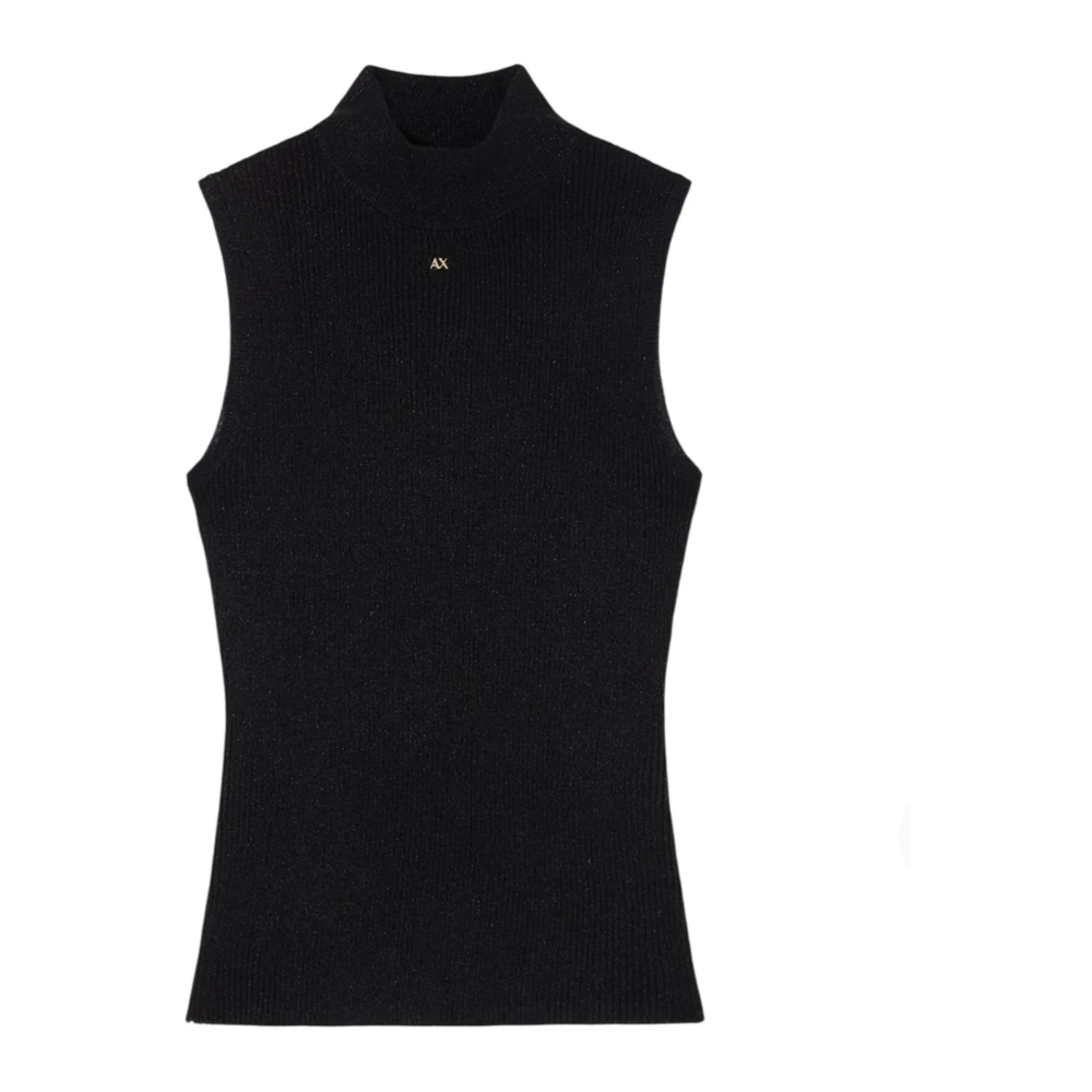 Armani Exchange Damen Schwarz Oberteile, K, Sgröße:
