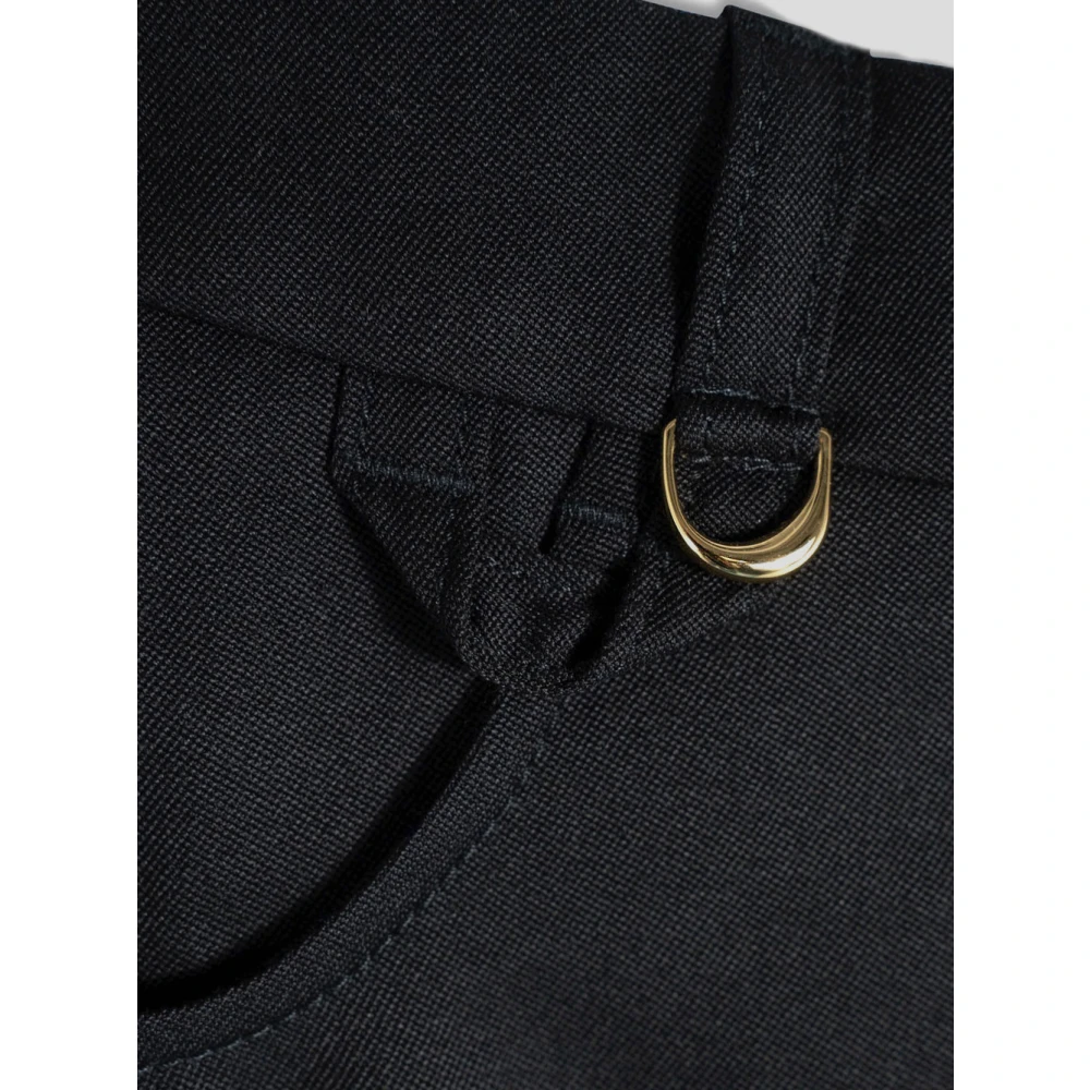 Jacquemus Salie Wollen Broek Black Dames