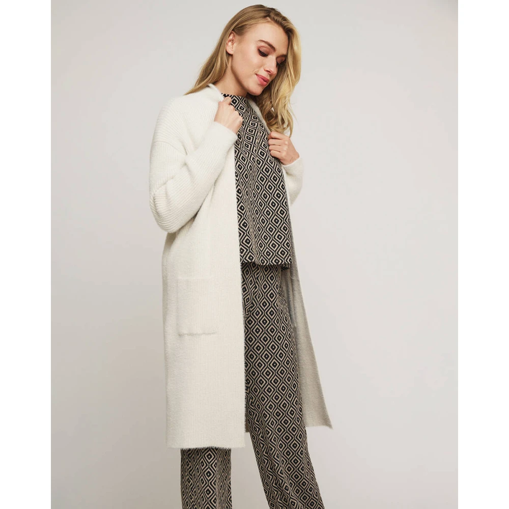 Rino&Pelle Lang Vest Cardigan Sara Beige Dames