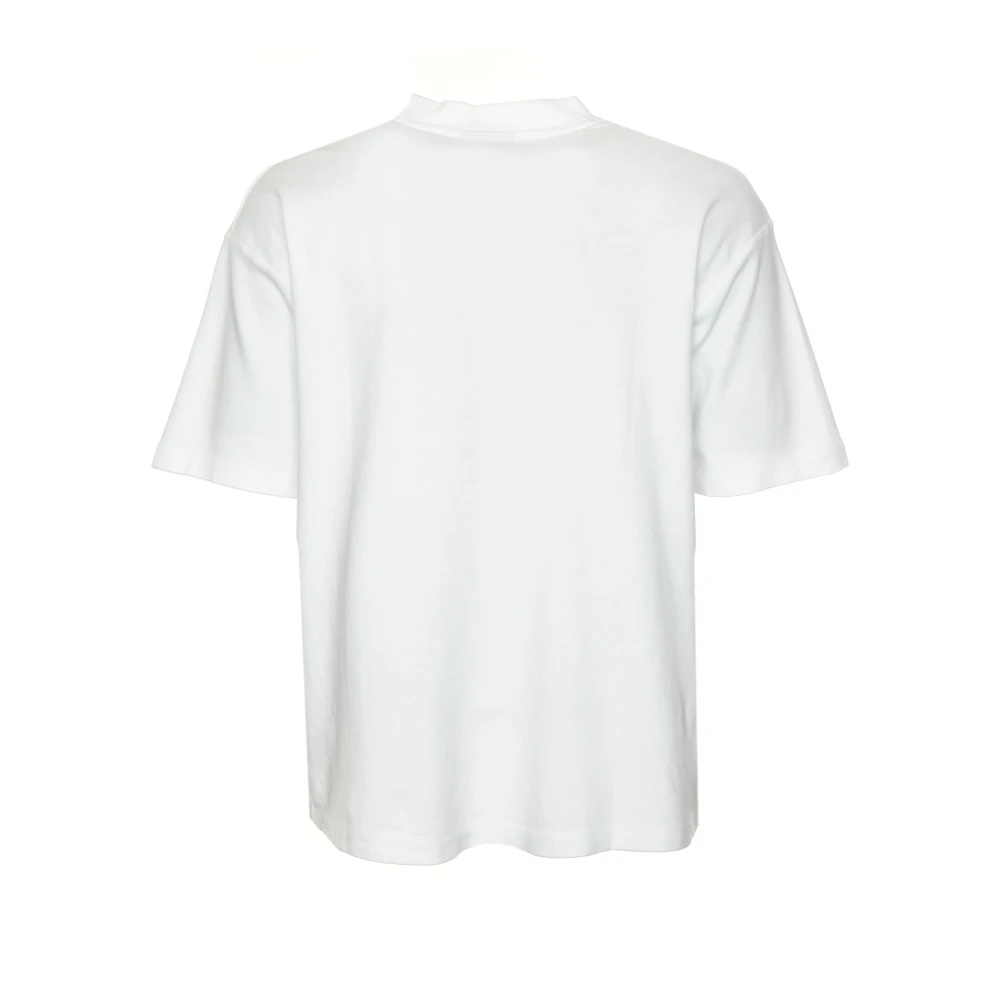 Drole de Monsieur Klassieke Slogan T-Shirt White Heren