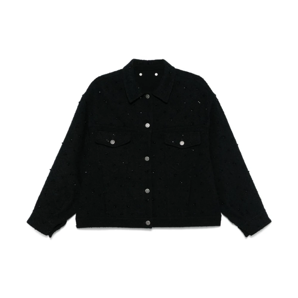 Golden Goose Zwarte Denim Jack voor Stijlvolle Look Black Dames