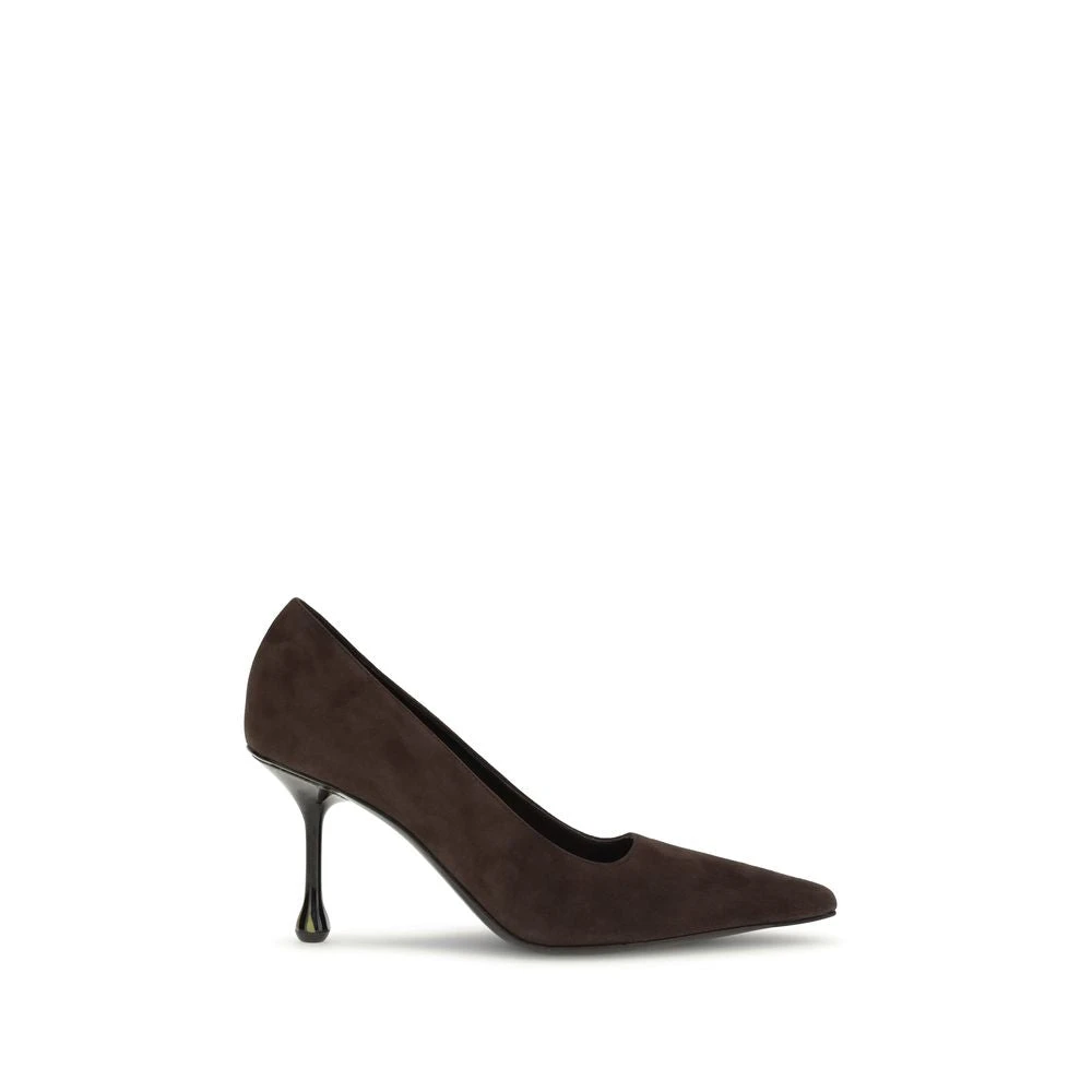 Jimmy Choo Women's Brown Pumps, 5 1/2 Uk, Elegant Ixia Suede Pumps