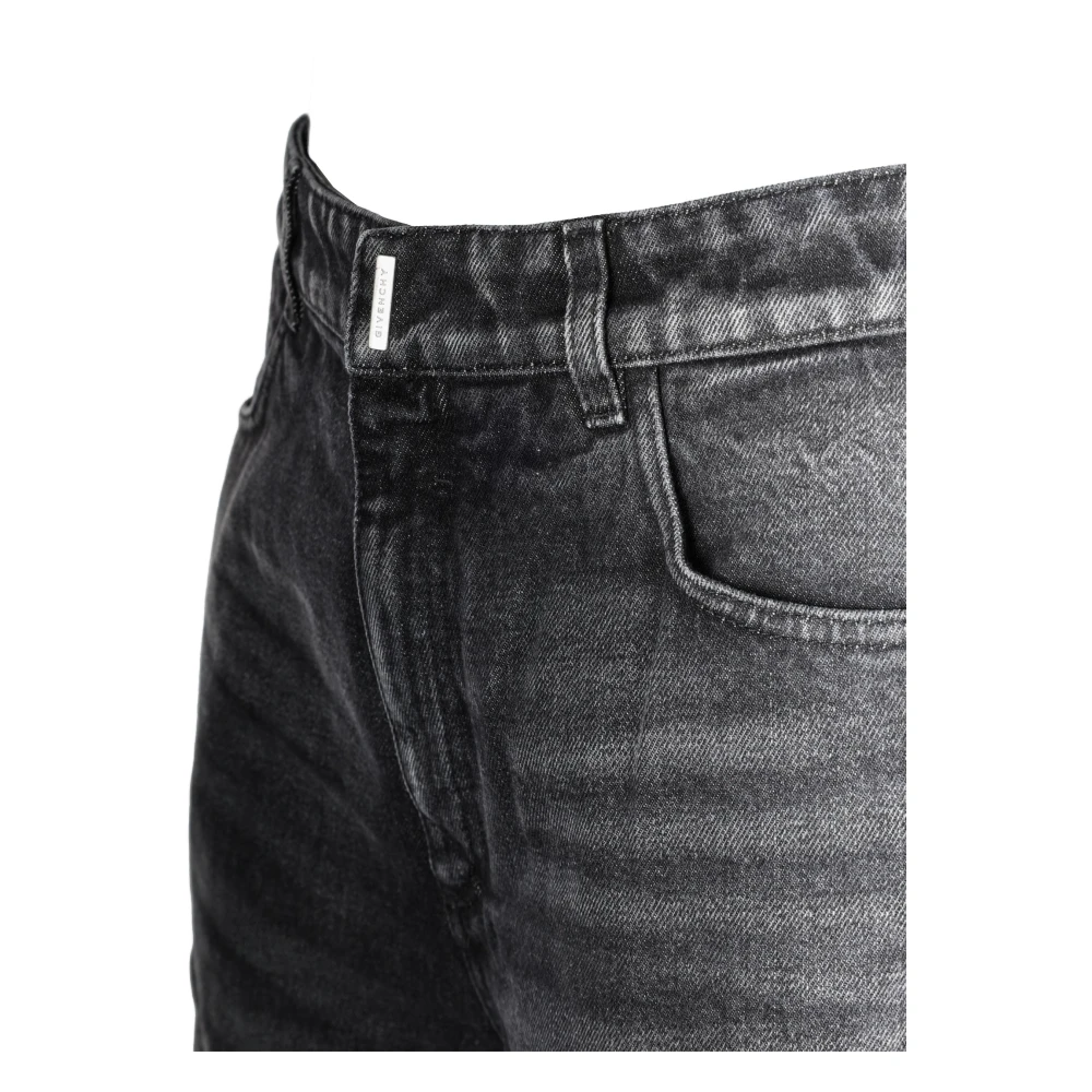 Givenchy Oversized Bermuda Jeans met Zijzakken Black Heren