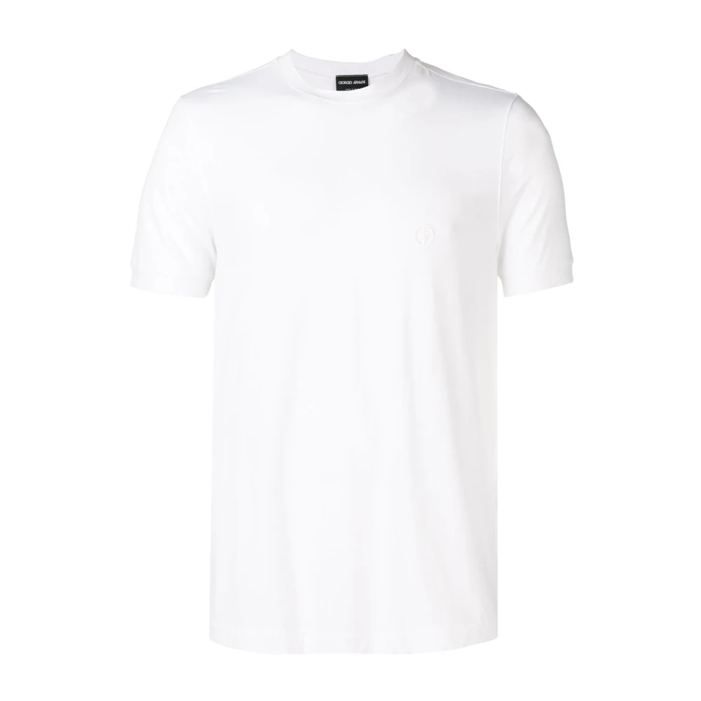 Giorgio Armani Men's White Crew-Neck Short-Sleeved T-Shirt - T-Shirts - Xl - Tops