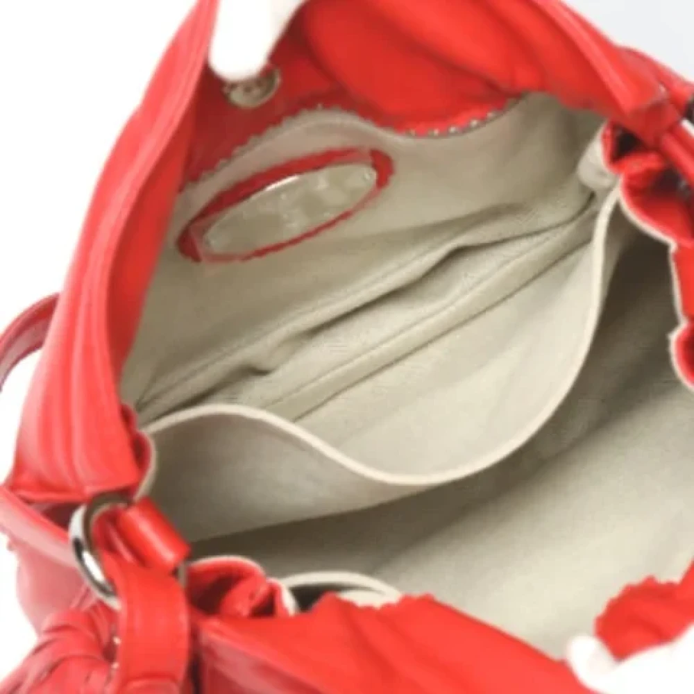 Loewe Pre-owned Leather shoulder-bags Red Dames