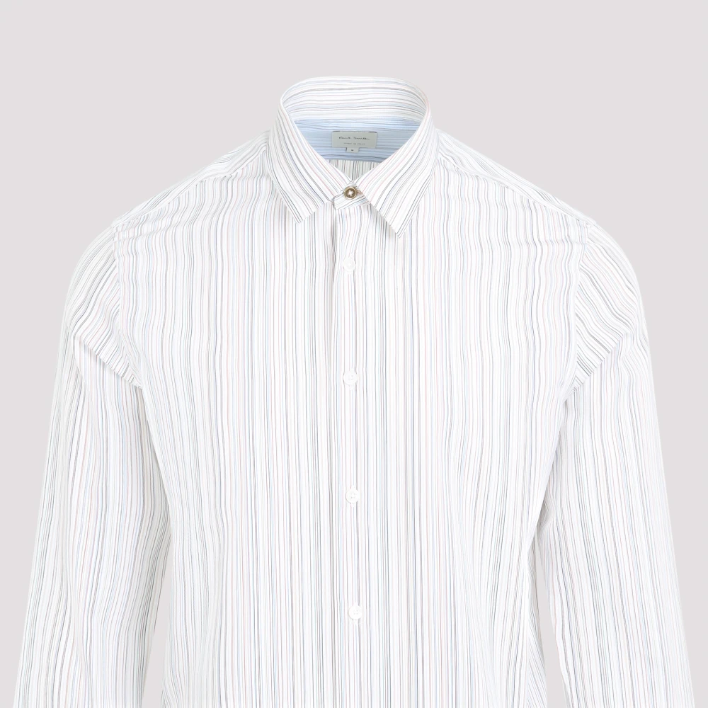PS By Paul Smith Wit Katoenen Overhemd Elegante Stijl White Heren