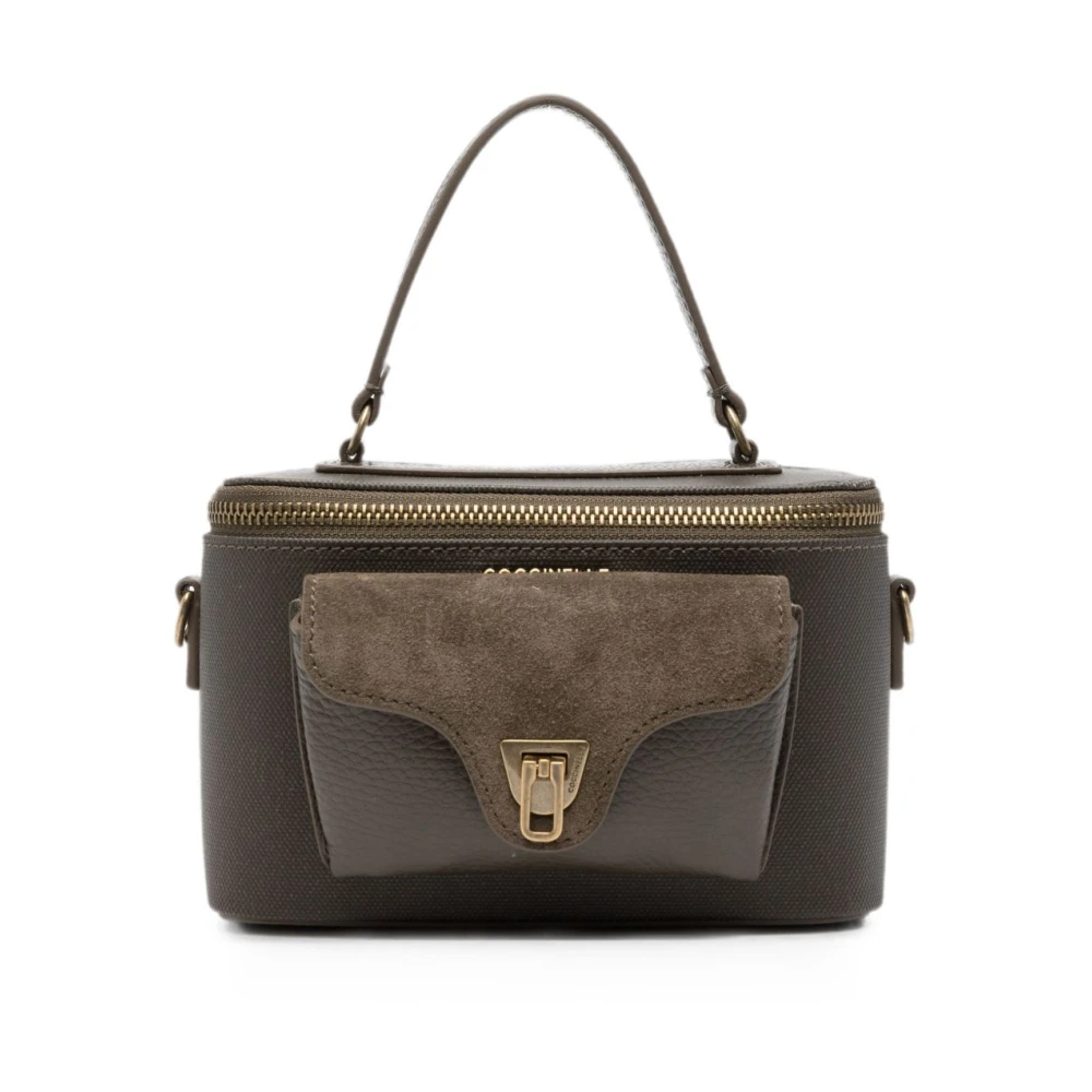 Coccinelle Brown Leather Bowling Handbag - Female - Handbags - One Size - Bags